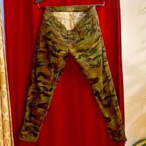 V.I.P Straight Leg Camouflage Jeans Size 9/10